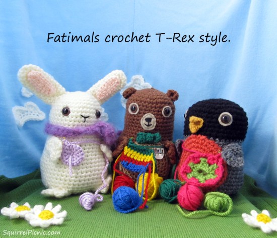 Fatimals crochet T-Rex Style