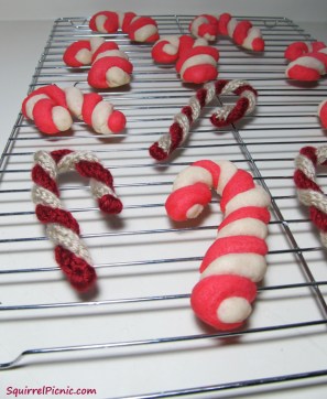 Crochet Candy Cane Cookies