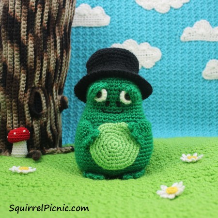 Crochet Mayor Snack Frog from The Big Acorn Race: A Story with Crochet Patterns and Projects