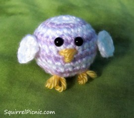 Crochet Baby Rainbow Chick by Squirrel Picnic