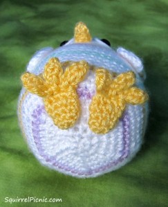 Rainbow Chicken Crochet Pattern by Squirrel Picnic Feet