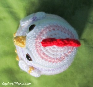 Rainbow Chicken Crochet Pattern by Squirrel Picnic_Comb1