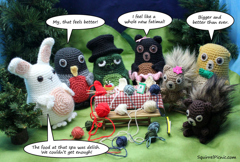 SQUIRREL PICNIC (the comic): A Day at the Spa Join us at the picnic for more lighthearted fun!