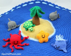 Island Play Set Crochet Pattern by Squirrel Picnic