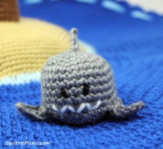 Shark Toy Crochet Pattern by Squirrel Picnic