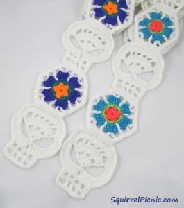 White Skull Scarves