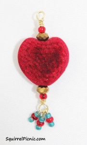 Heart Charm for Sylvie by Squirrel Picnic