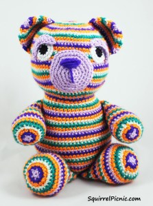 Motley the Bear Crochet Pattern by Squirrel Picnic0