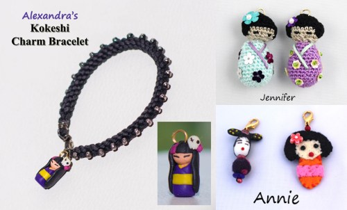 Alexandra's Kokeshi Doll Bracelet January