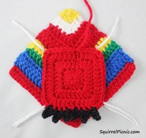 Crochet Unlikely Friend Bird by Squirrel Picnic 5