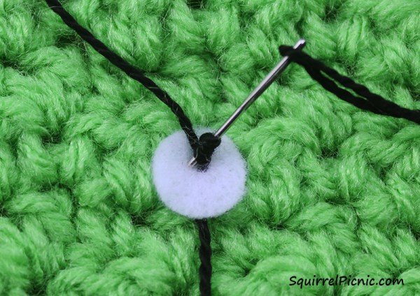 Step 6 Simple Amigurumi Eyes Felt and French Knot