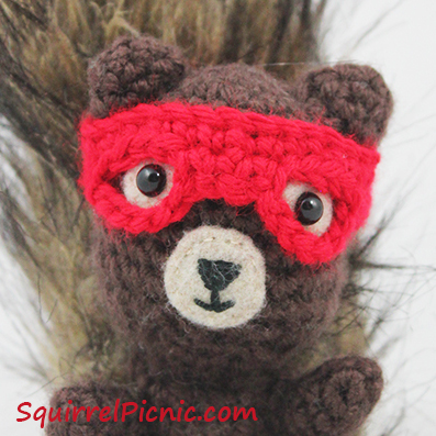 Superhero Mask for Your Squirrel Friend Pattern by Squirrel Picnic