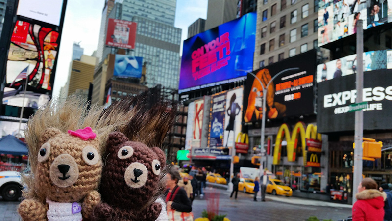 Hodge and Podge in Times Square