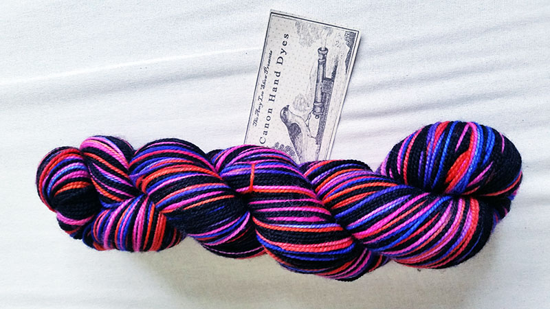 Squirrel Picnic'c Year of the Sock February Yarn Canon Hand Dyes