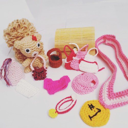 Squirrel and Accessories by Sandra Hauser